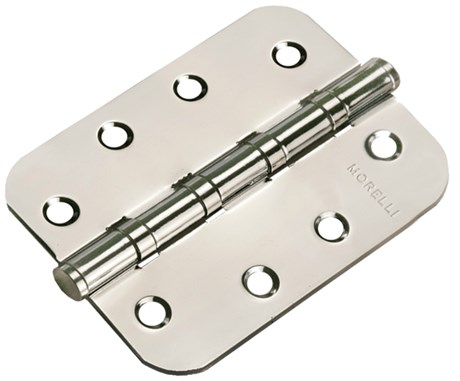 Петля MORELLI стальная универсальная скругленная MS-C 100X70X2.5-4BB SN Цвет - Белый никель MS-C 100X70X2.5-4BB SN - фото 112362