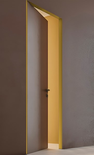 Pro Design ЛДСП под покраску ( открывание от себя), цвет кромки  Золото, петли слева - фото 33705