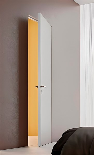 Pro Design ЛДСП под покраску ( открывание на себя), цвет кромки  Белый (RAL 9003), петли справа - фото 33708