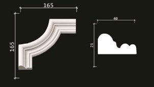 C1-DD608/Декоративный уголок гладкий (165х165х21мм)/4
Стоимость за упаковку 4 шт - фото 40428
