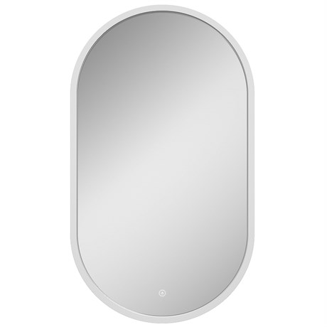 Зеркало Prime White Led 450х800 в МДФ раме, холодная подсветка ЗЛП1099 - фото 40798