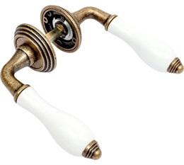 Дверная ручка ADDEN BAU PORCELLANA V214 AGED BRONZE V214 AGED BRONZE