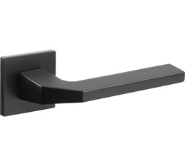 Дверная ручка ADDEN BAU фалевая, на квадратной накладке HOME Q532 BLACK матовый черный Q532 BLACK