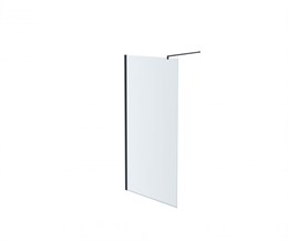 Душевая перегородка AQUATEK AQ WIW 08020BL 80x200 см, черный матовый профиль 08020BL