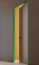 Pro Design ЛДСП под покраску ( открывание от себя), цвет кромки  RAL, петли справа