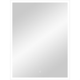 Зеркало Frame LED 700х1200 White с сенсором белый алюминиевый профиль ЗЛП1704