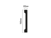 Плинтус B150V1 150мм х 20мм х 2000мм B150V1 - фото 111613