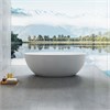 Ванна Solid Surface Vincea Vincea VBT-6S01MW, 1700*750*550, белый мат., слив-перелив в комплекте VBT-6S01MW - фото 111903