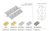 Петля MORELLI латунная разъёмная с короной MB 100X70X3 SC L C левая Цвет - Матовый хром MB 100X70X3 SC L C - фото 112256