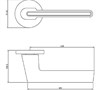 Дверная ручка ADDEN BAU RIVER S-486 CHROME / WHITE Хром S-486 CHROME / WHITE - фото 113560