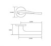 Дверная ручка ADDEN BAU  LYRE S-489 GRAPHITE S-489 GRAPHITE - фото 113618