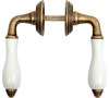 Дверная ручка ADDEN BAU PORCELLANA V214 AGED BRONZE V214 AGED BRONZE - фото 113885