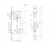 Замок врезной с секретным двухрядным цилиндром ADDEN BAU LOCK 4585 5-60B D CHROME LOCK 4585 5-60B D CHROME - фото 114187