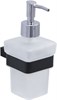 Дозатор для жидкого мыла Allen Brau Infinity 6.21006-31 белый/черный матовый - фото 13933
