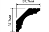 Карниз A53 37,7х37,7х2000 мм - фото 26348
