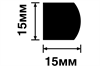 Молдинг D15V2 15х15х2000 мм - фото 26490