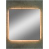 Зеркало Trezhe LED 1000х1000 с бесконтактным сенсором, теплая подсветка ЗЛП318 - фото 40521