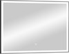 Зеркало Aralia LED 1200x700 Black с сенсором черный алюминиевый профиль ЗЛП1495 - фото 41144