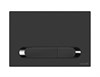 Кнопка ESTETICA пластик черный матовый с рамкой хром - фото 48887