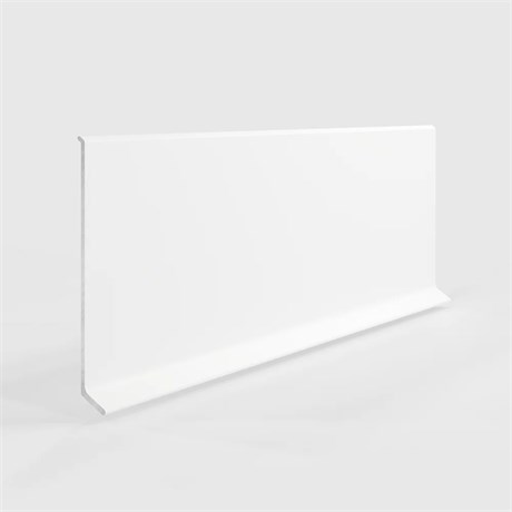 Плинтус алюминиевый LACONISTIQ Adhesive 80мм Белый матовый RAL9016. (80*10*2500мм) 63-22-250 - фото 107831