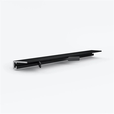 Микроплинтус LACONISTIQ micro 19 ARM Чёрный анодированный (19х5,5х2450мм) 7 зажимов в комплекте 19-11-245 - фото 107915