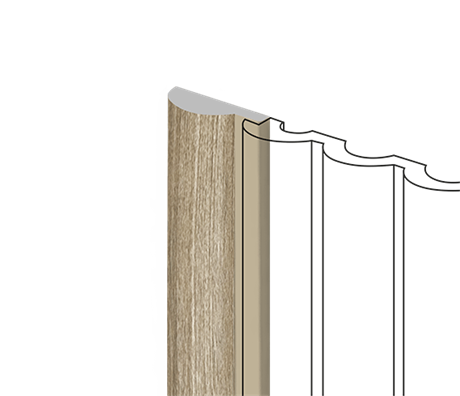 Финишный молдинг LF140A BR496 36мм х 12мм х2700мм LF140A BR496