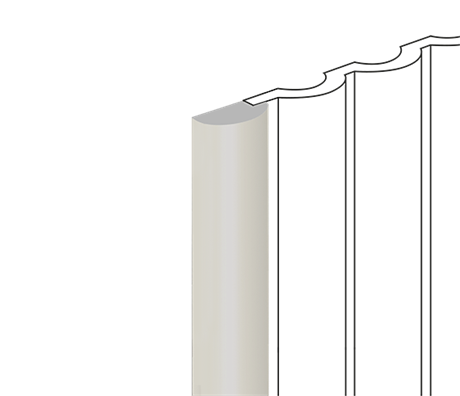 Финишный молдинг LF140B IV123 26мм х 12мм х2700мм LF140B IV123