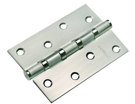 Петля MORELLI стальная универсальная MS 100X70X2.5-4BB SN Цвет - Белый никель MS 100X70X2.5-4BB SN