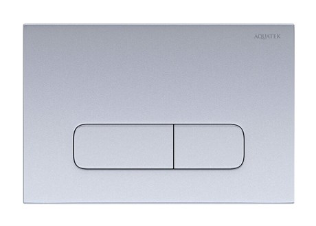 Клавиша смыва Aquatek Pneumo S PNS-0000008, пневматическая, хром матовый PNS-0000008