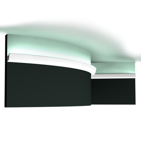 Профиль для скрытого освещения гибкий CX189F (2000х27х27) CX189F