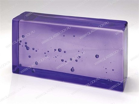 Стеклянный кирпич BUBBLE WISTERIA (240х117х53) ARTIKO_WISTERIA_FIZZ