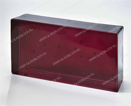 Стеклянный кирпич BUBBLE REDDISH PURPLE (240х117х53) ARTIKO_REDDISH_PURPLE_FIZZ