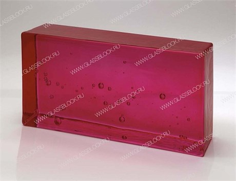 Стеклянный кирпич BUBBLE RASPBERRY (240х117х53) ARTIKO_RASPBERRY_FIZZ