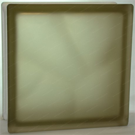 Стеклоблок стандартный окрашенный в массе матовый Волна бронза (190х190х80) volncol_mat5