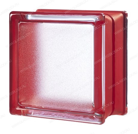 Стеклоблок mini Гладкий Малиновый Classic Cherry (146х146х80) Classic_Cherry