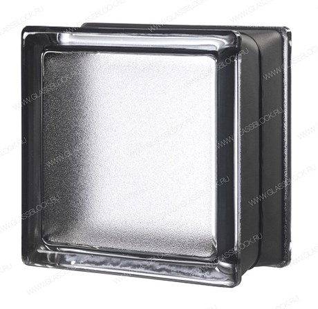 Стеклоблок mini Гладкий Графит Classic Licorice (146х146х80) Classic_Licorice