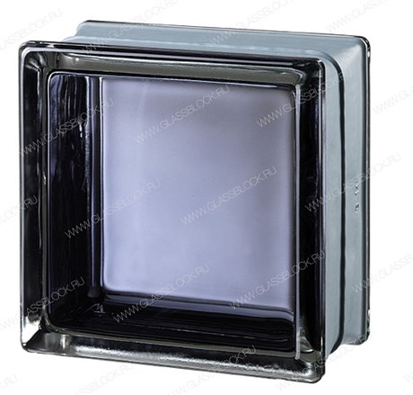 Стеклоблок mini Гладкий Черный MGs FUTURISTIC BLACK 30% (146х146х80) MGs_FUTURISTIC_BLACK_30%
