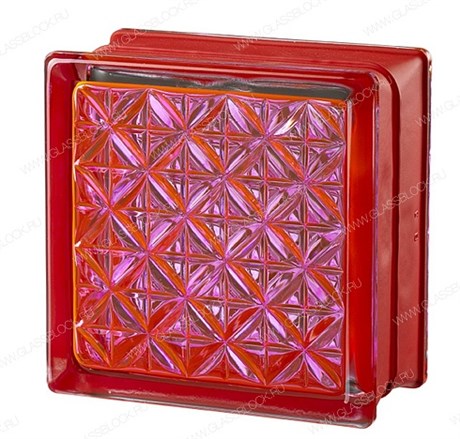Стеклоблок mini Розовый MGs ROMANTIC PINK (146х146х80) MGs_ROMANTIC_PINK