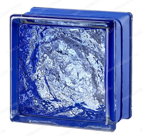 Стеклоблок mini Гладкий Синий MGs SOPHISTICATED BLUE (146х146х80) MGs_SOPHISTICATED_BLUE