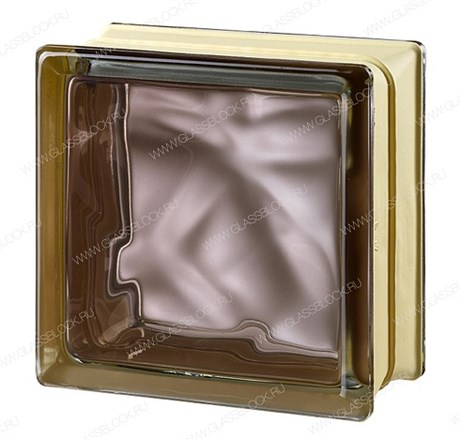 Стеклоблок mini Гладкий Коричневый MGs VERY NATURAL BRONZE (146х146х80) MGs_VERY_NATURAL_BRONZE