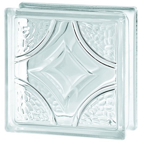 Стеклоблок стандартный бесцветный Деко (190х190х80) deko1