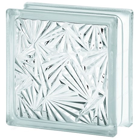 Стеклоблок стандартный бесцветный Мороз (190х190х80) Cuneis_clear