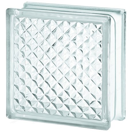 Стеклоблок стандартный бесцветный Инка (190х190х80) Inca_clear