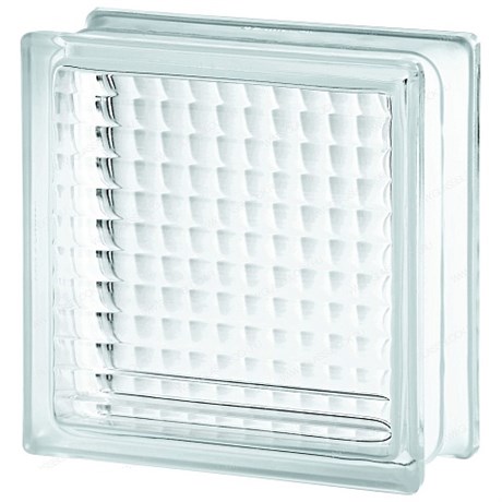 Стеклоблок стандартный бесцветный Сетка (190х190х80) Cross_small_clear