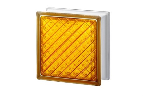 Стеклоблок Империал ДМ медовый (197х197х80) DM_197197_7