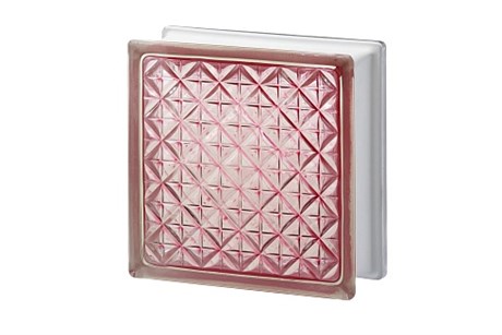 Стеклоблок Империал АКТИС розовый (197х197х80) AKT_197197_5