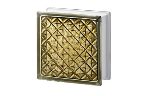 Стеклоблок Империал АКТИС бронза (197х197х80) AKT_197197_14