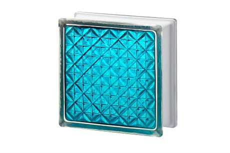 Стеклоблок Империал АКТИС бирюза (197х197х80) AKT_197197_15