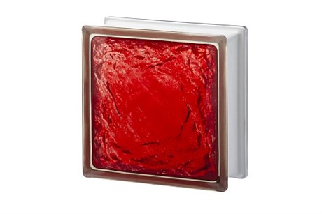 Стеклоблок Империал АЙС рубин (197х197х80) ICE_197197_4