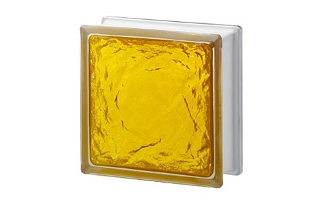 Стеклоблок Империал АЙС медовый (197х197х80) ICE_197197_9